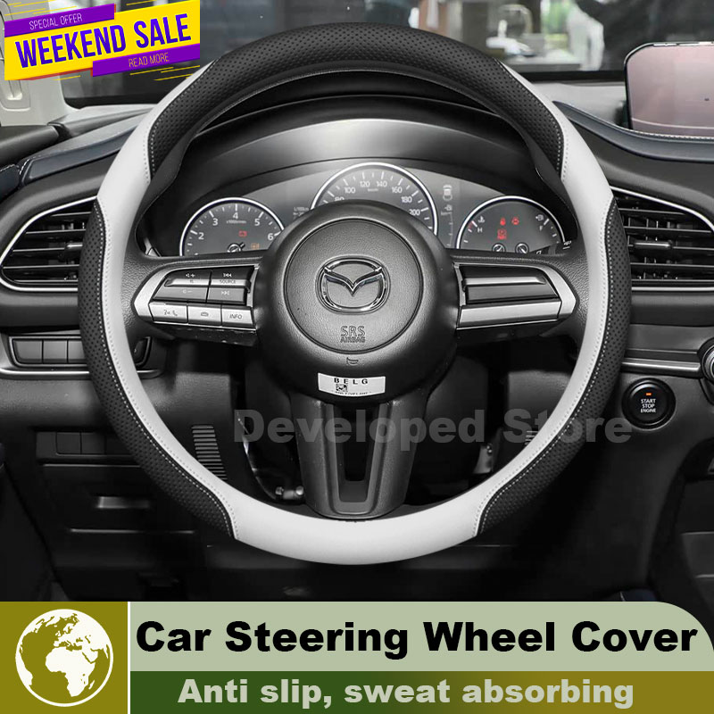 Car Steering Wheel Cover Anti Slip Breathable - マツダ CX-3 CX 3 CX-30 CX