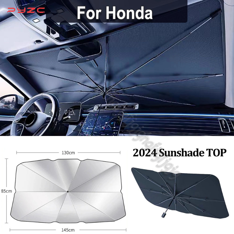 Car Sunshade Windshield Umbrella Foldable - 車のサンシェードフロントガラス傘ホンダシビック CRV CR-V ジェイドアコードフィットオデッセイアキュラ車のフロントサンシェードパラソル折りたたみ式