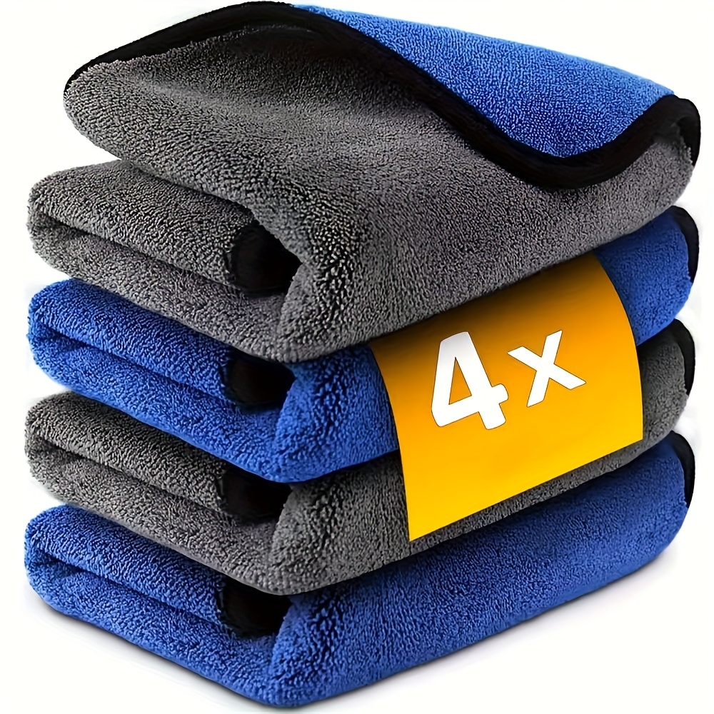 Microfiber Car Drying Towel Super Absorbent - 1-10枚入り マイクロファイバー製 車用クリーニングタオル 超吸水性 自動車ディテイリング用 洗浄・乾燥タオル