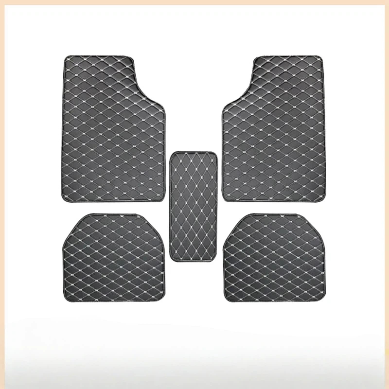 車のフロアマット 5 個 PU レザーユニバーサル品質防水自 - Car Floor Mats Universal Waterproof Leather のレビューと価格