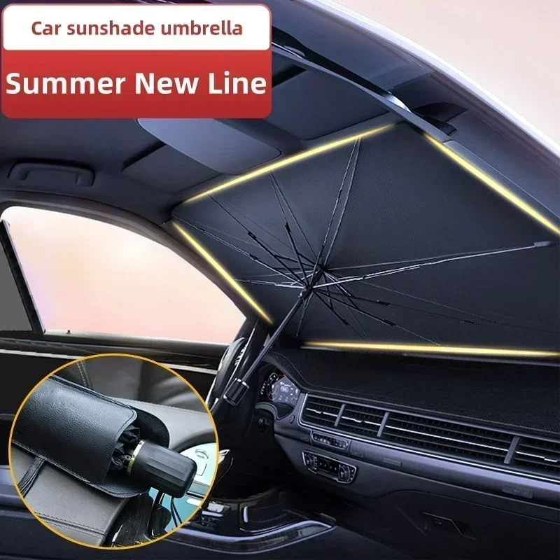車のフロントガラス用サンシェード、折りたたみ式傘型日よけ、U - Car Sunshade Windshield Umbrella Foldable のレビューと価格