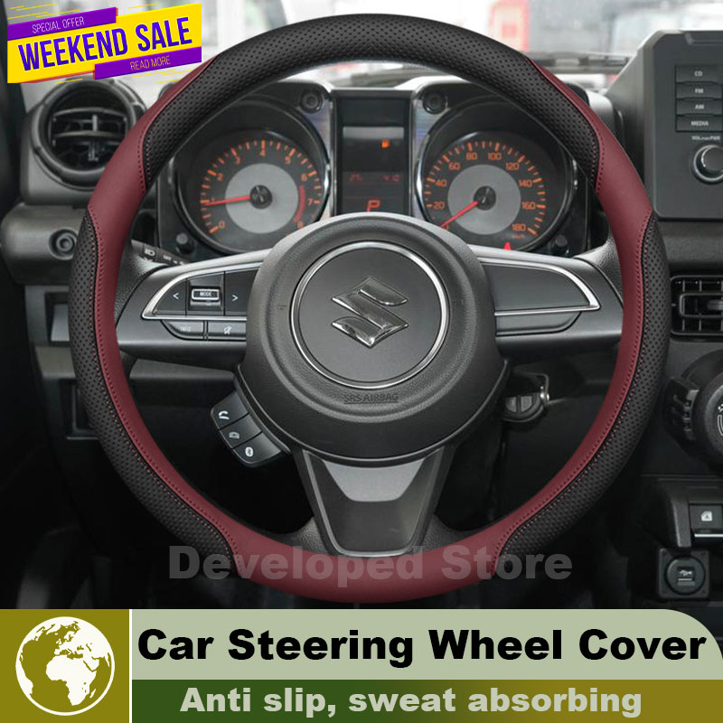 スズキ ジムニー JB64 JB74 ノマデ JC74 20 - Car Steering Wheel Cover Anti Slip Breathable のレビューと価格