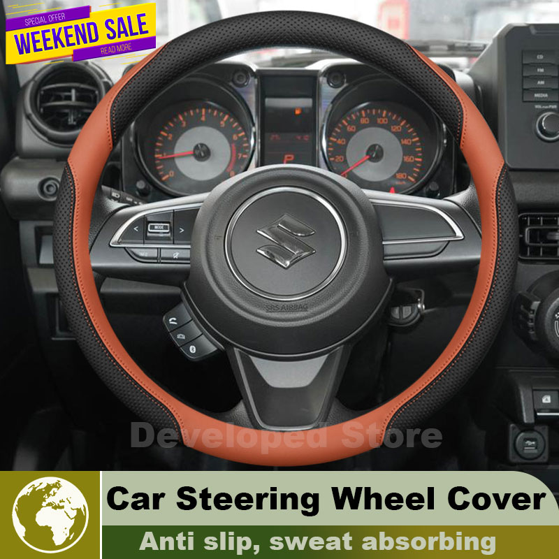 スズキ ジムニー JB64 JB74 ノマデ JC74 20 - Car Steering Wheel Cover Anti Slip Breathable のレビューと価格