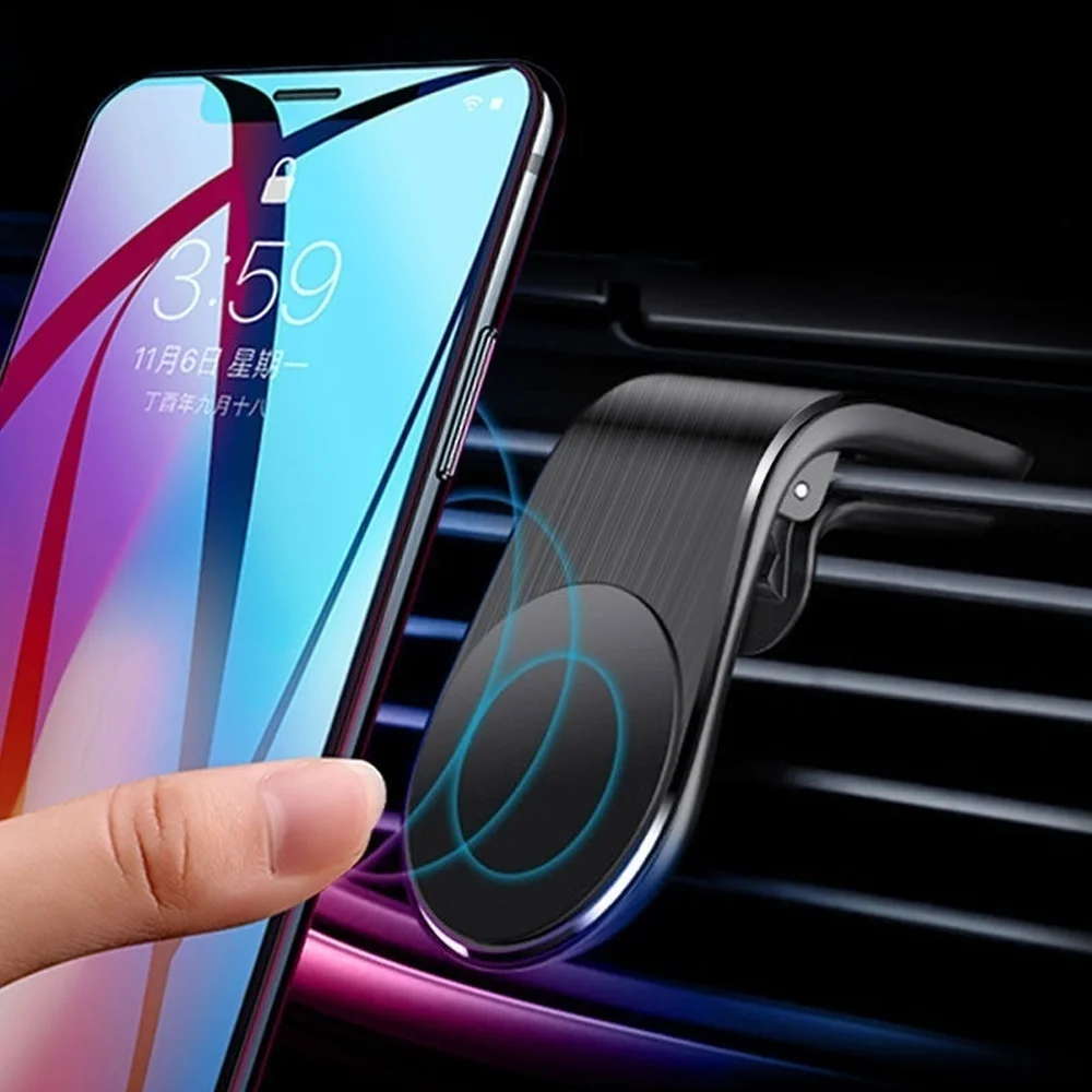 1個入り マグネット式車載スマホホルダー ミニ エアコン吹き - Magnetic Phone Holder For Car Vent のレビューと価格