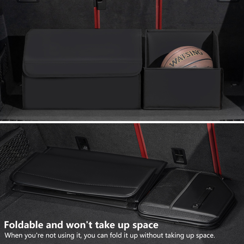 ポルシェカイエンマカンパナメーラ高級車のトランク収納ボックス - Car Trunk Organizer Foldable Storage Box のレビューと価格