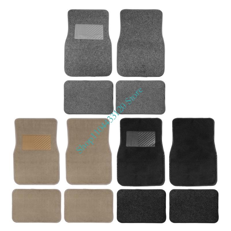 0XXD 4 個ユニバーサルカーフロアマット PVC 植毛オ - Car Floor Mats Universal Waterproof Leather のレビューと価格