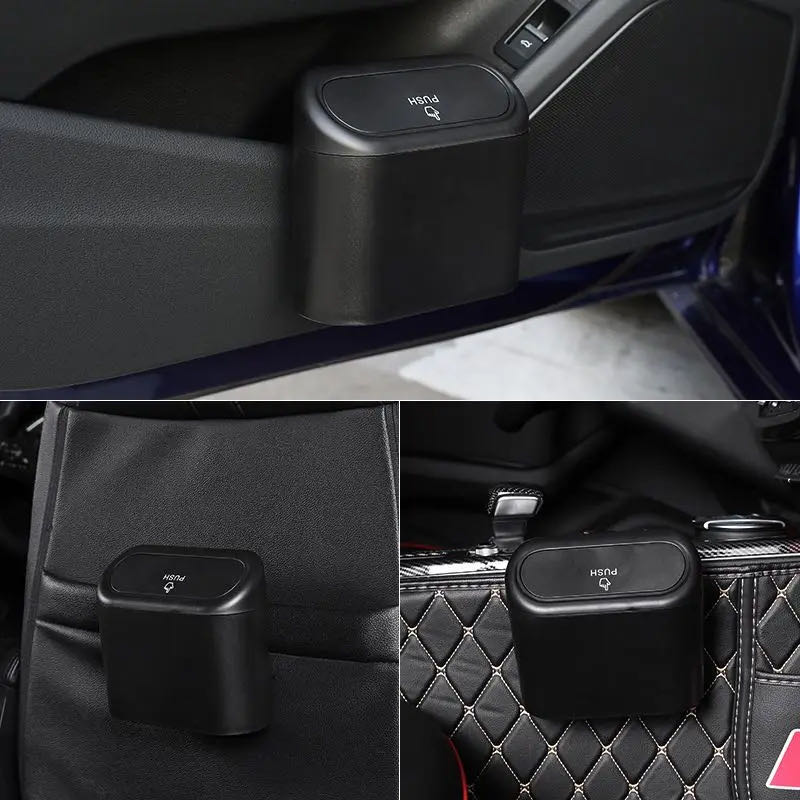 卸売ポータブルプラスチック車の収納ボックス車のゴミ箱蓋付きゴ - Waterproof Car Trash Can With Lid のレビューと価格