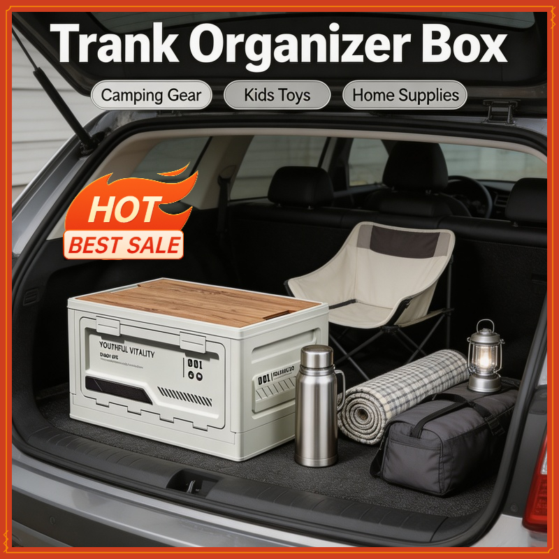 屋外収納ボックス キャンプ用折りたたみボックス キャンプオー - Car Trunk Organizer Foldable Storage Box のレビューと価格