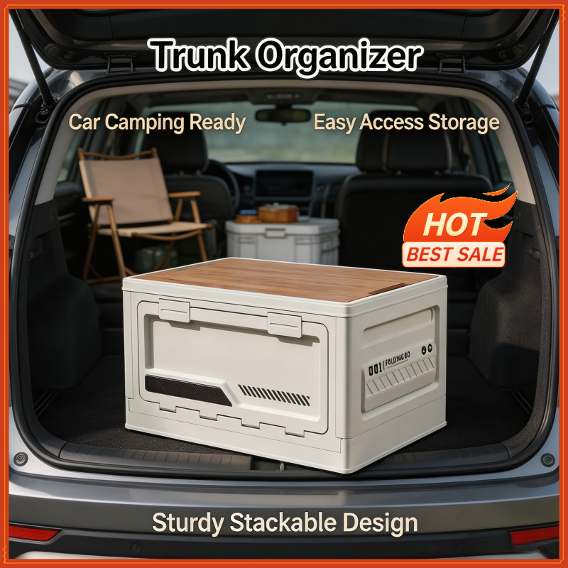 屋外収納ボックス キャンプ用折りたたみボックス キャンプオー - Car Trunk Organizer Foldable Storage Box のレビューと価格