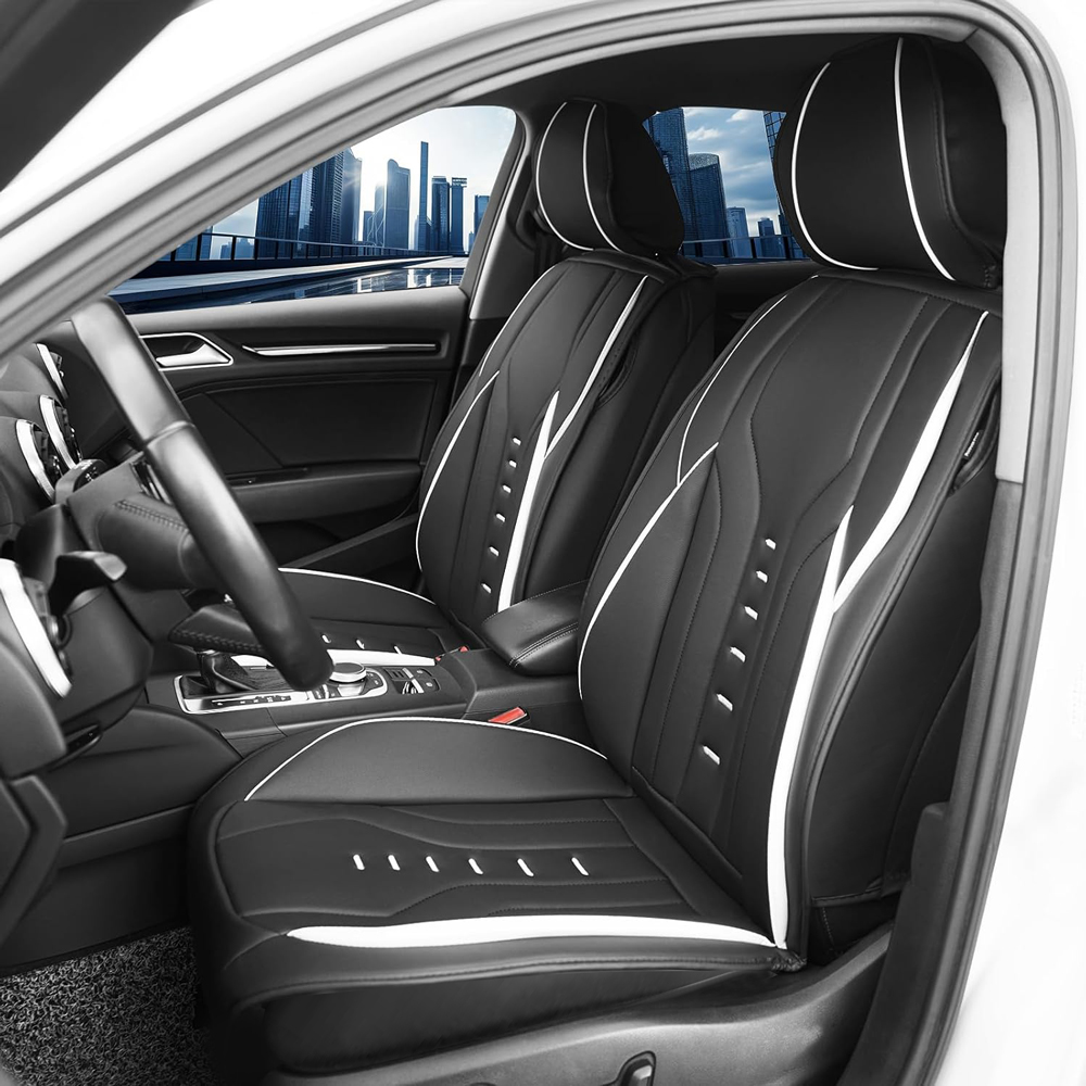 高級ユニバーサルレザーカーシートカバーフルセット四季対応完全 - Leather Car Seat Covers Full Set Universal のレビューと価格
