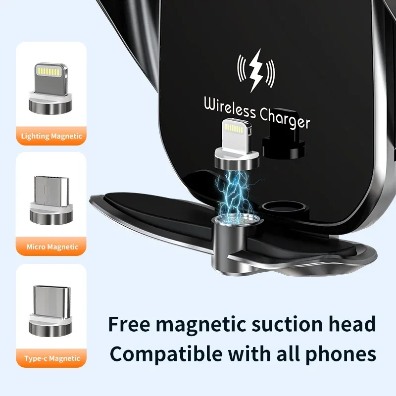 Vikefon-ワイヤレスカーチャージャー,自動車用充電器, - Wireless Car Charger Mount Fast Charging のレビューと価格
