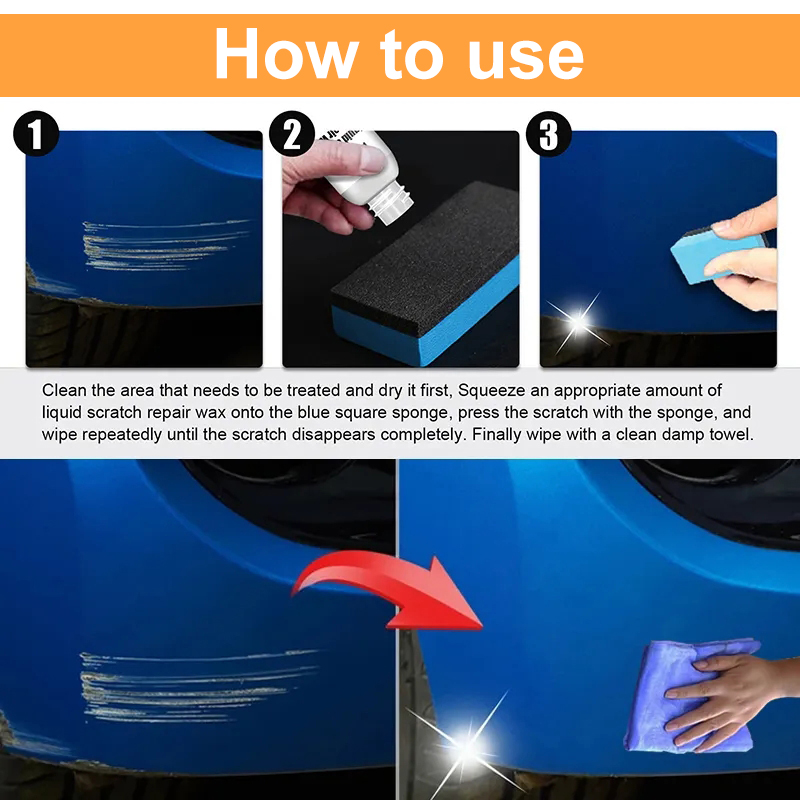 車のスクラッチリムーバーペイントケアツール自動スワールリムー - Car Scratch Repair Polishing Wax Paste のレビューと価格