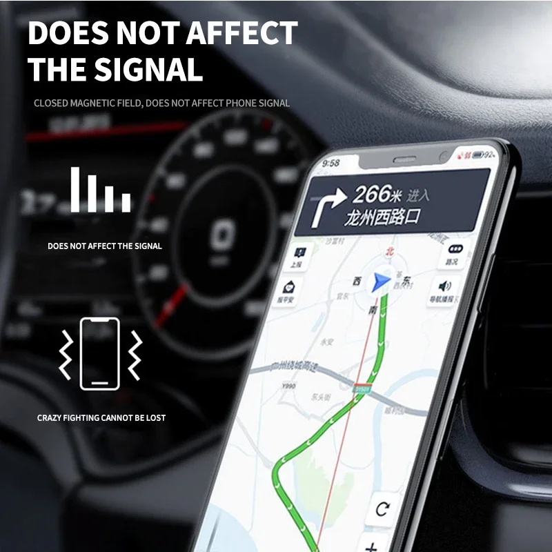 ミニ車載電話ホルダーエアベントスマートフォンモバイルスタンド - Magnetic Phone Holder For Car Vent のレビューと価格
