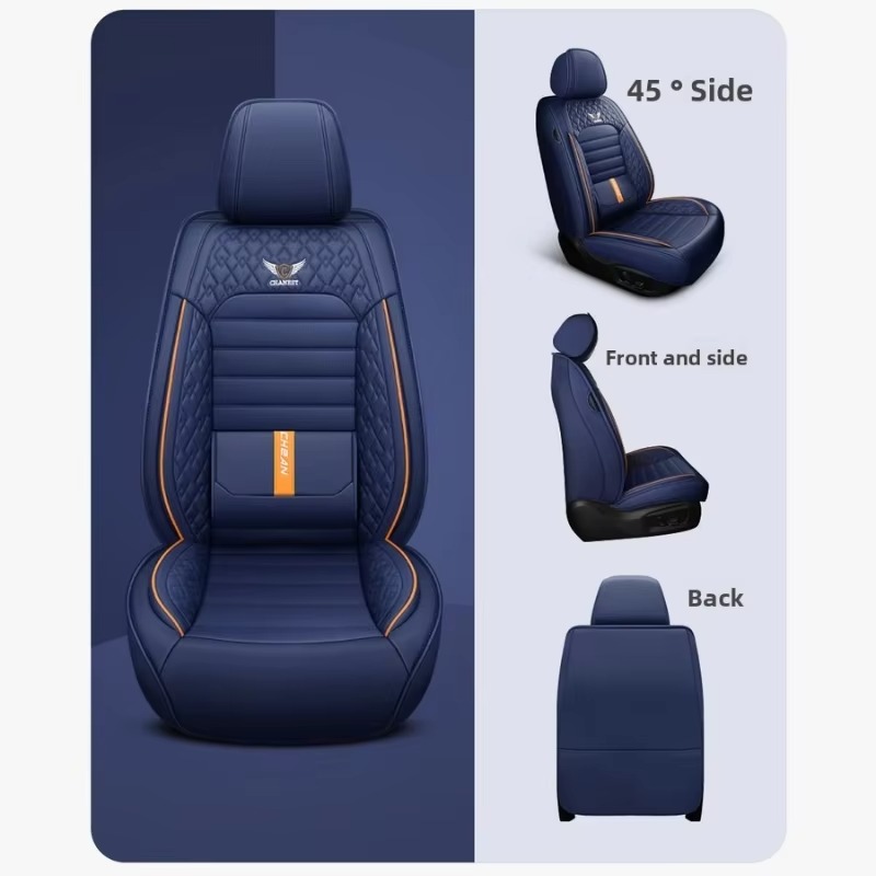 高級PUレザー製カーシートカバー フルセット ダイヤモンドキ - Leather Car Seat Covers Full Set Universal のレビューと価格