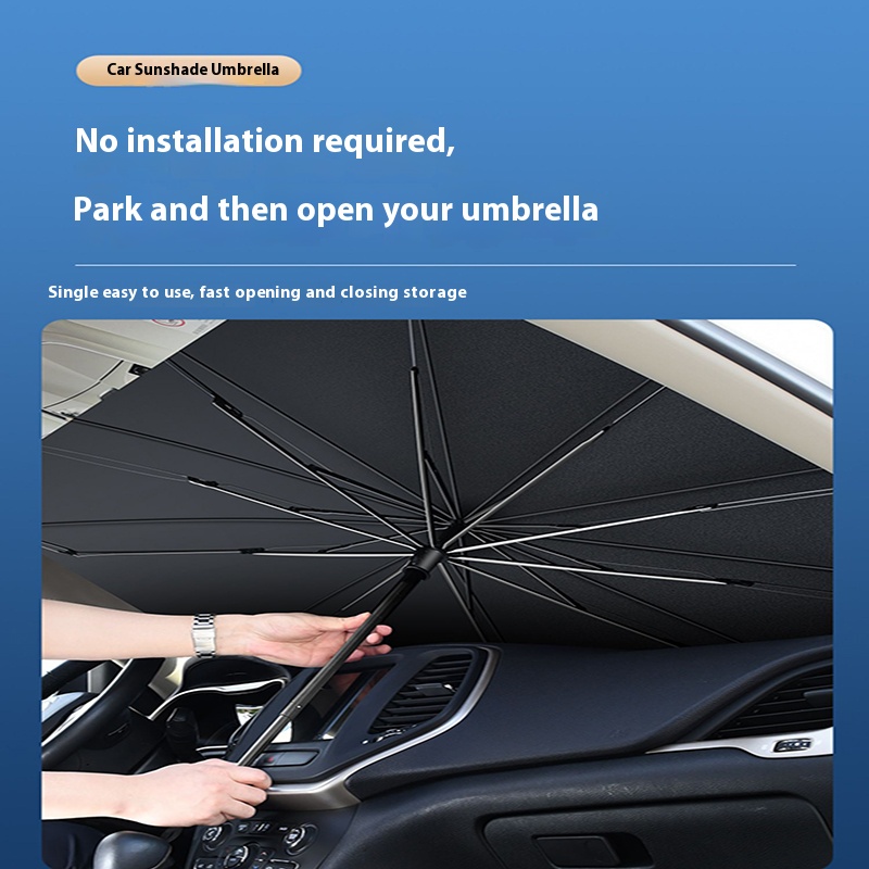 車のサンシェードフロントガラス傘ホンダシビック CRV CR - Car Sunshade Windshield Umbrella Foldable のレビューと価格