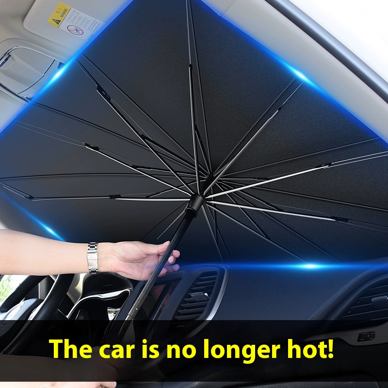 車のサンシェードフロントガラス傘ホンダシビック CRV CR - Car Sunshade Windshield Umbrella Foldable のレビューと価格