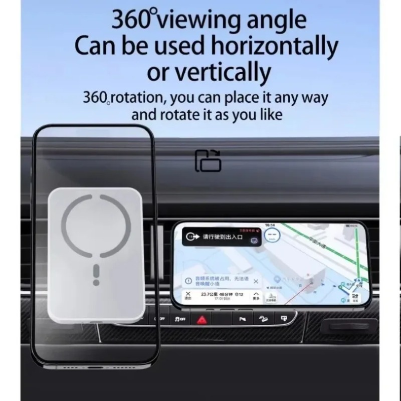 30W磁気式車載ワイヤレス充電器 エアベントGPSフォンホル - Wireless Car Charger Mount Fast Charging のレビューと価格