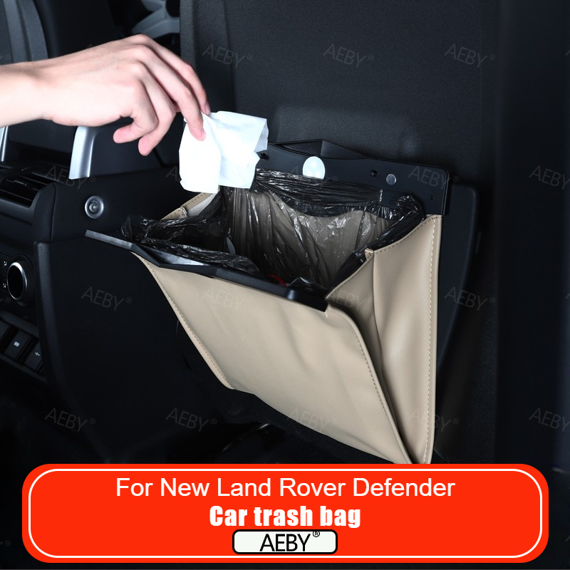 新型ランドローバーディフェンダー90/110/130用 車用 - Waterproof Car Trash Can With Lid のレビューと価格