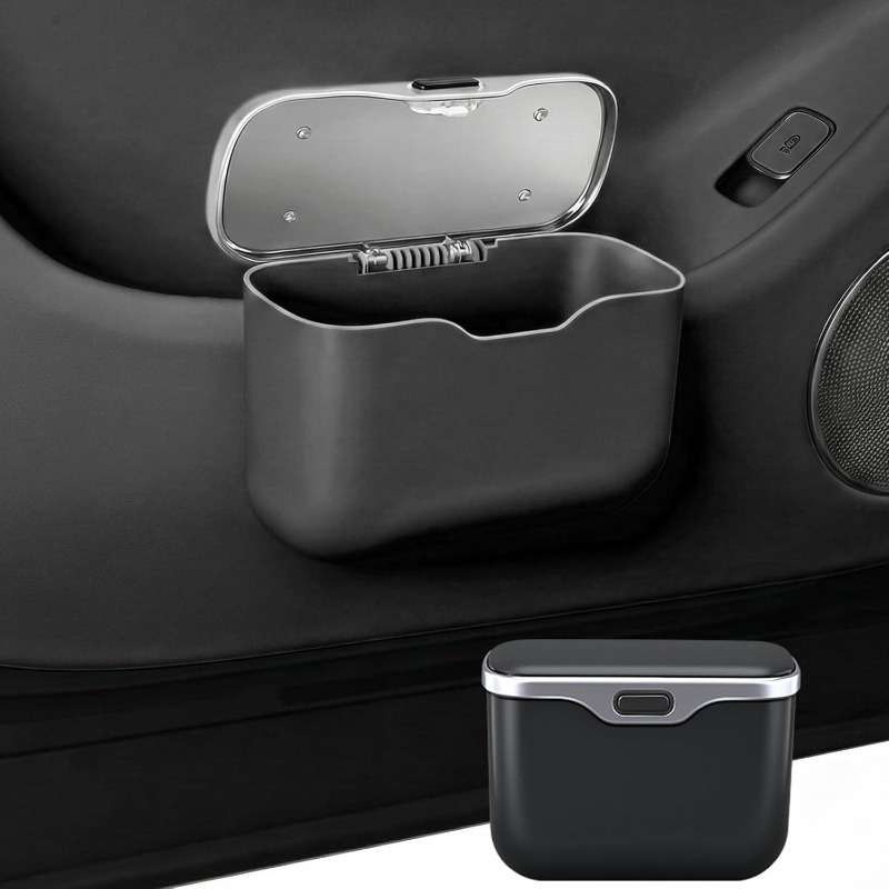 車用ゴミ箱 蓋付き 漏れ防止 吊り下げ式 車用ゴミ箱 防水  - Waterproof Car Trash Can With Lid のレビューと価格