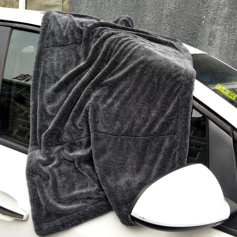 マイクロファイバーカーウォッシュタオル,デュアルファイバーリ - Microfiber Car Drying Towel Super Absorbent のレビューと価格