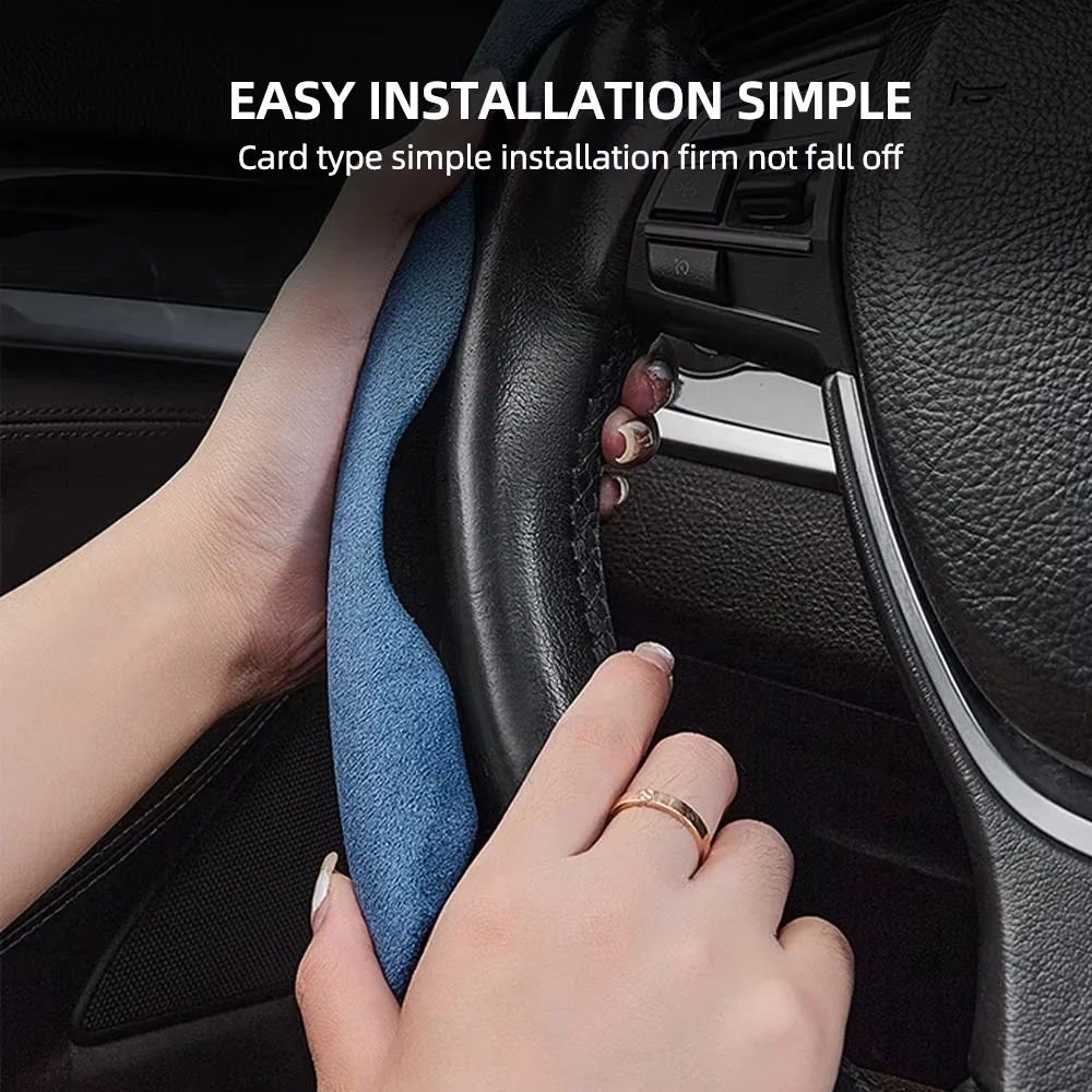 車用ステアリングホイールカバー 38cm 15インチ 超薄型 - Car Steering Wheel Cover Anti Slip Breathable のレビューと価格