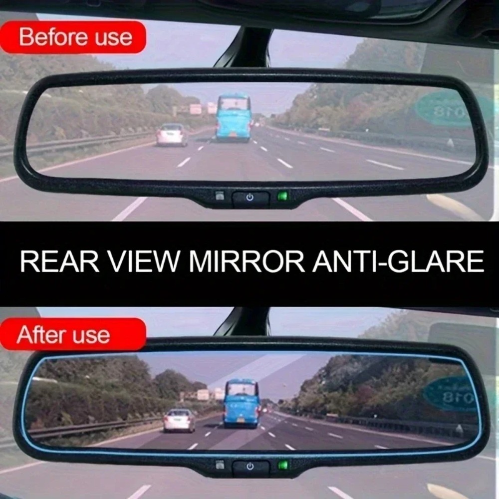 KKJOYアンチグレア車内ミラーフィルム、夜間運転時のグレア - Anti Glare Car Rearview Mirror Film のレビューと価格