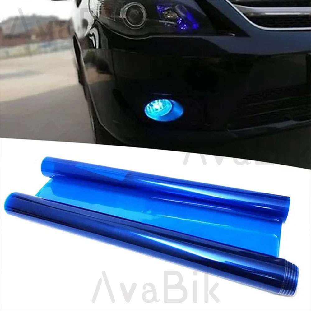 30 センチメートル車のヘッドライトブルーティントフィルム  - Anti Glare Car Rearview Mirror Film のレビューと価格