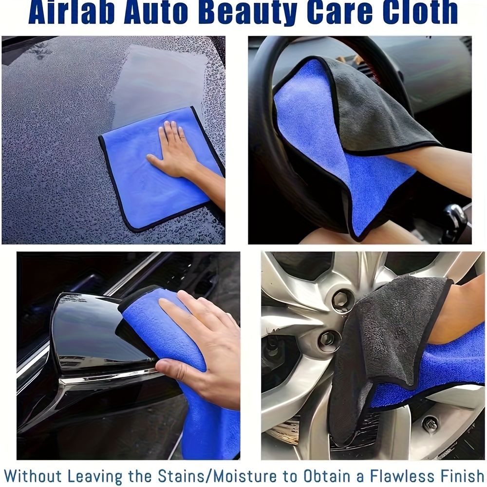 1-10枚入り マイクロファイバー製 車用クリーニングタオル - Microfiber Car Drying Towel Super Absorbent のレビューと価格
