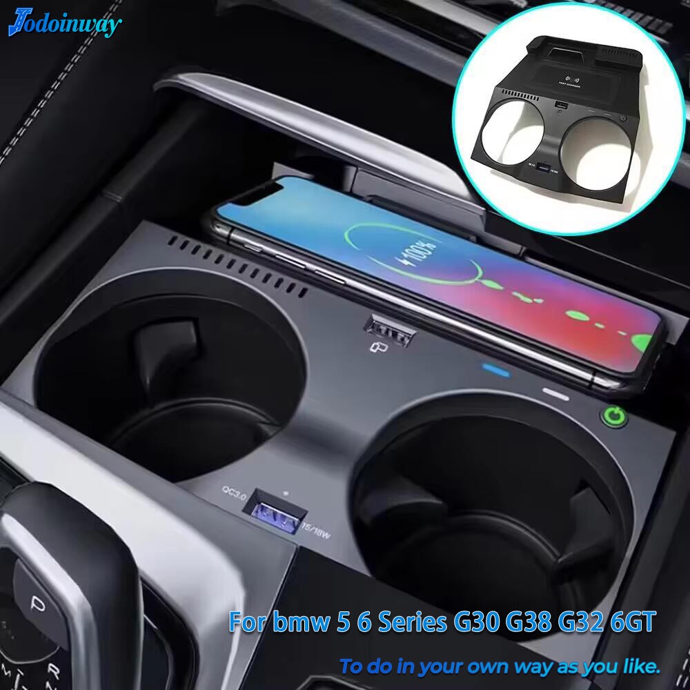 車載電話ホルダーワイヤレス充電器 BMW 5 6 シリーズ  - Wireless Car Charger Mount Fast Charging のレビューと価格