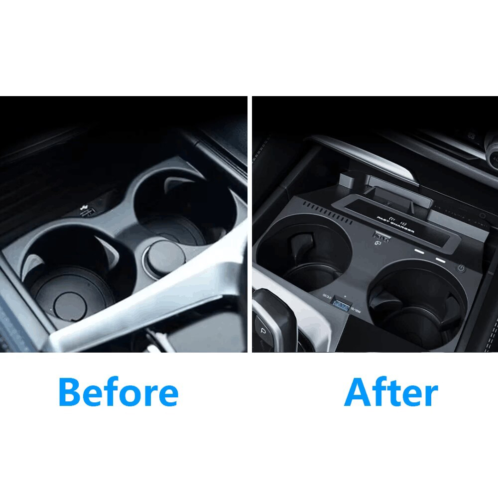 車載電話ホルダーワイヤレス充電器 BMW 5 6 シリーズ  - Wireless Car Charger Mount Fast Charging のレビューと価格