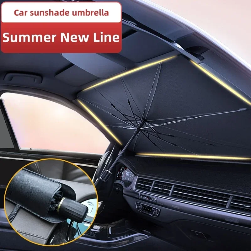 車用サンシェード、折りたたみ式傘型サンシェード/カバー（ほと - Car Sunshade Windshield Umbrella Foldable のレビューと価格