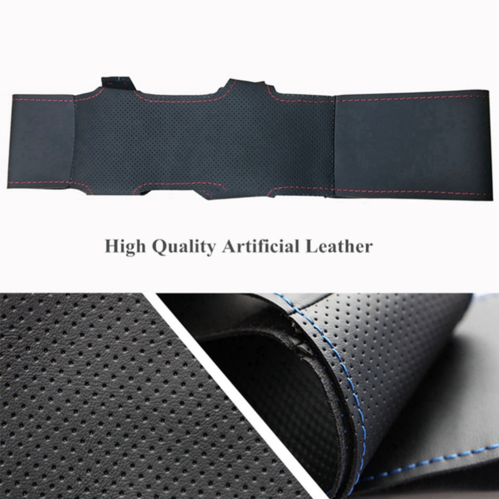 車のステアリングホイールカバー抗スリップ人工皮革オリジナルス - Car Steering Wheel Cover Anti Slip Breathable のレビューと価格