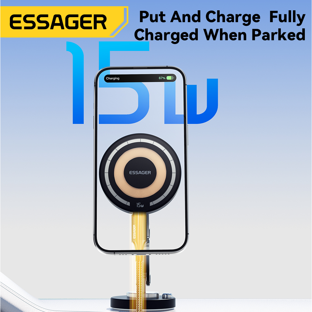 Essager 磁気ワイヤレス充電器自動車電話ホルダー 15 - Wireless Car Charger Mount Fast Charging のレビューと価格