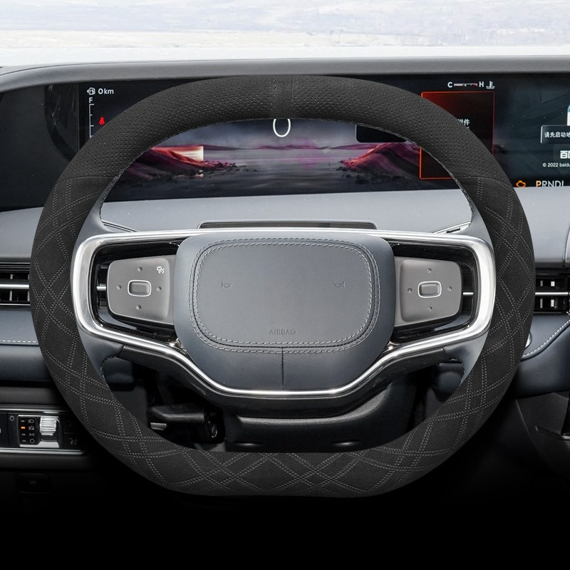 リンカーン ナウティラス 2021-2025 ナッパレザー  - Car Steering Wheel Cover Anti Slip Breathable のレビューと価格