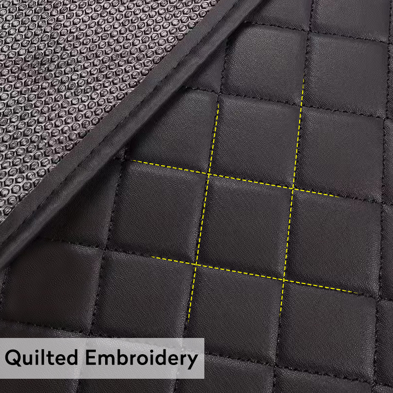 4枚セット ユニバーサルPUレザー 車用フロアマット フロン - Car Floor Mats Universal Waterproof Leather のレビューと価格