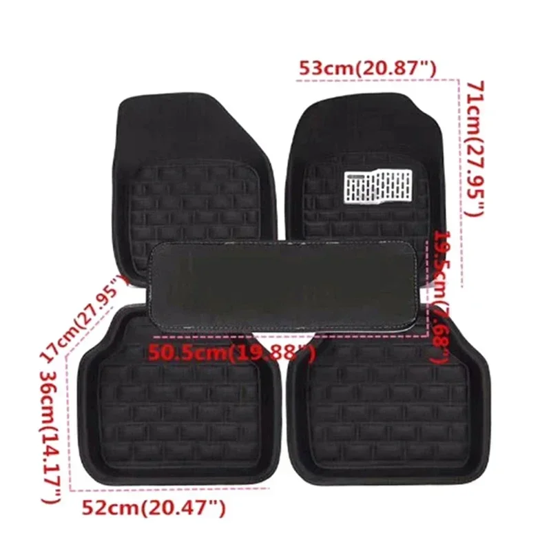 新しい高級革車のフロアマットユニバーサルフットコシェアクセサ - Car Floor Mats Universal Waterproof Leather のレビューと価格