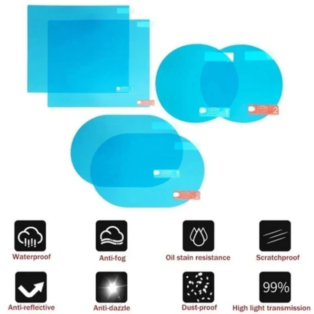 車のバックミラー保護フィルム防曇膜アンチグレア防水防雨車のス - Anti Glare Car Rearview Mirror Film のレビューと価格