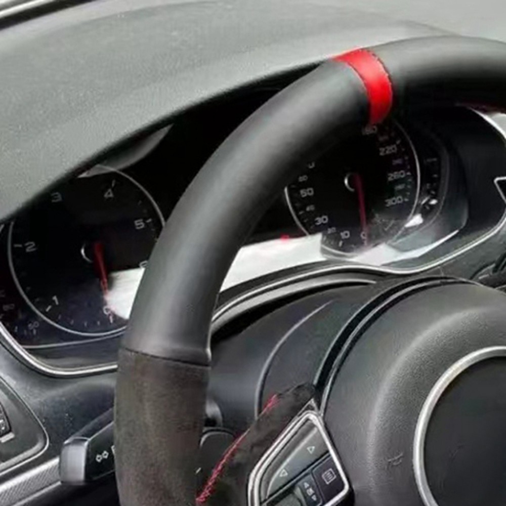 編組車用ステアリングホイールカバー,滑り止めスエードカバー, - Car Steering Wheel Cover Anti Slip Breathable のレビューと価格