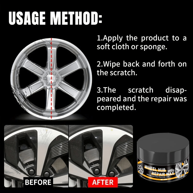 1 ピース 100 グラムユニバーサルホイールハブ修理キット - Car Scratch Repair Polishing Wax Paste のレビューと価格