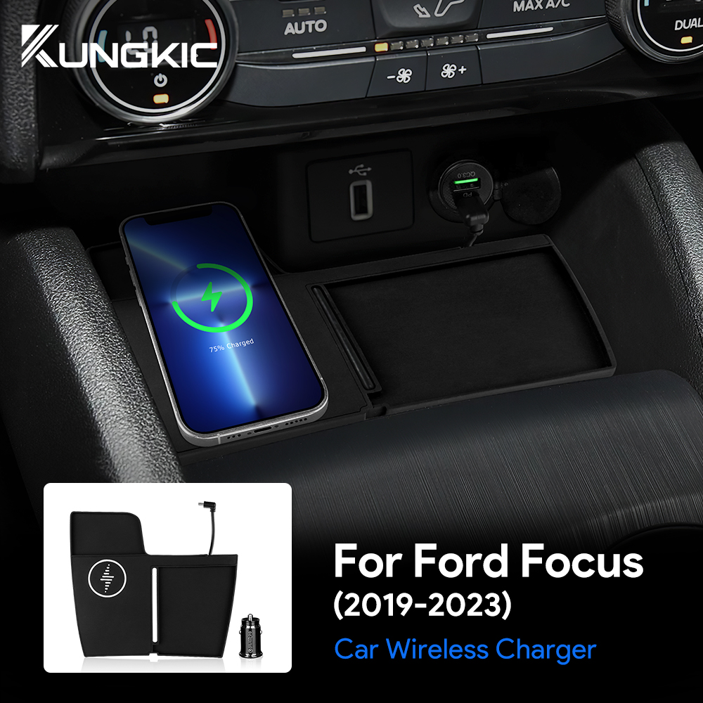 フォード フォーカス 2019 2020 2021 2022 - Wireless Car Charger Mount Fast Charging のレビューと価格