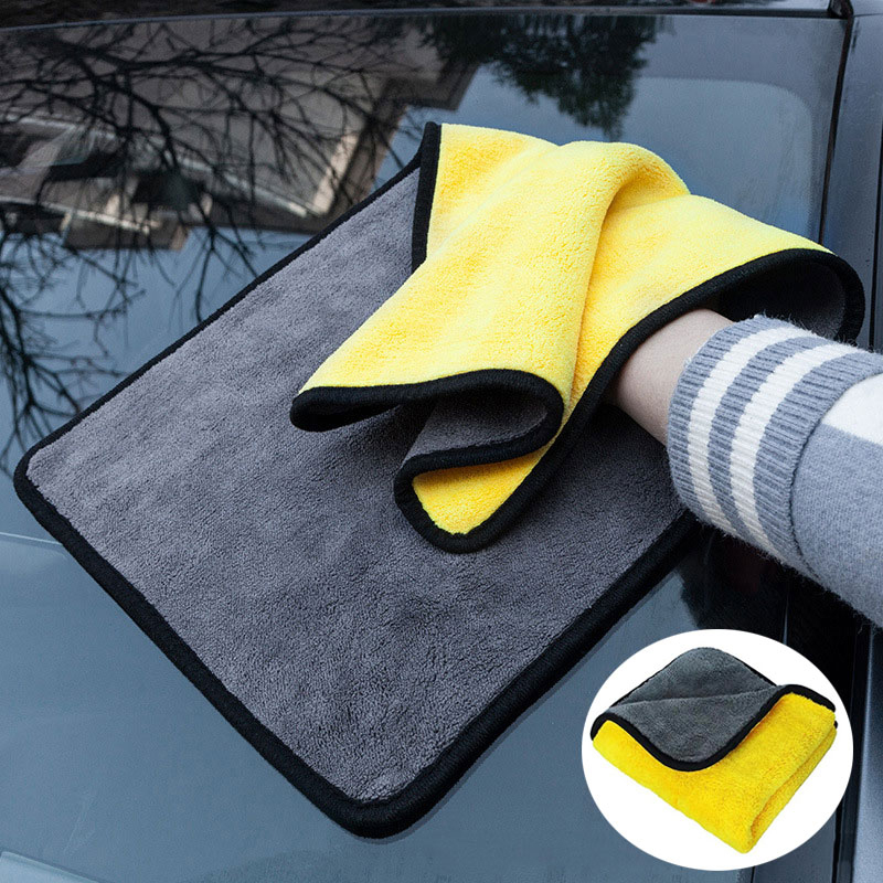 特厚車用マイクロファイバー乾燥タオル 吸水性抜群 車洗浄タオ - Microfiber Car Drying Towel Super Absorbent のレビューと価格
