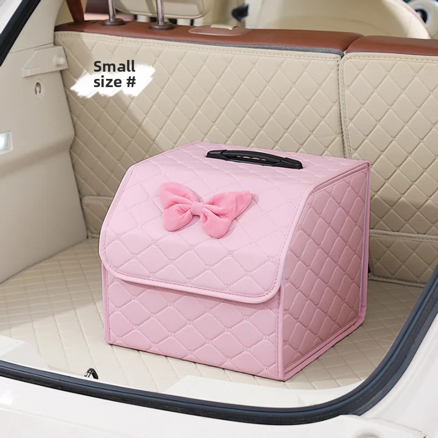 車用トランク収納ボックス、ダイヤモンド模様の折りたたみ式車用 - Car Trunk Organizer Foldable Storage Box のレビューと価格