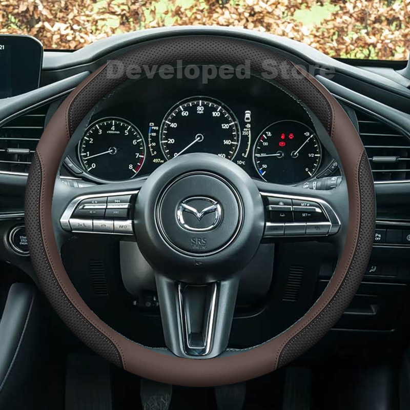 マツダ3 アクセラ BP マツダ3 スカイアクティブX AW - Car Steering Wheel Cover Anti Slip Breathable のレビューと価格