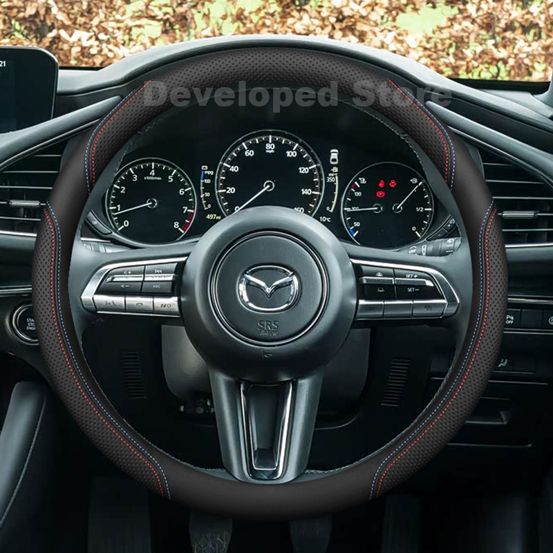 マツダ3 アクセラ BP マツダ3 スカイアクティブX AW - Car Steering Wheel Cover Anti Slip Breathable のレビューと価格