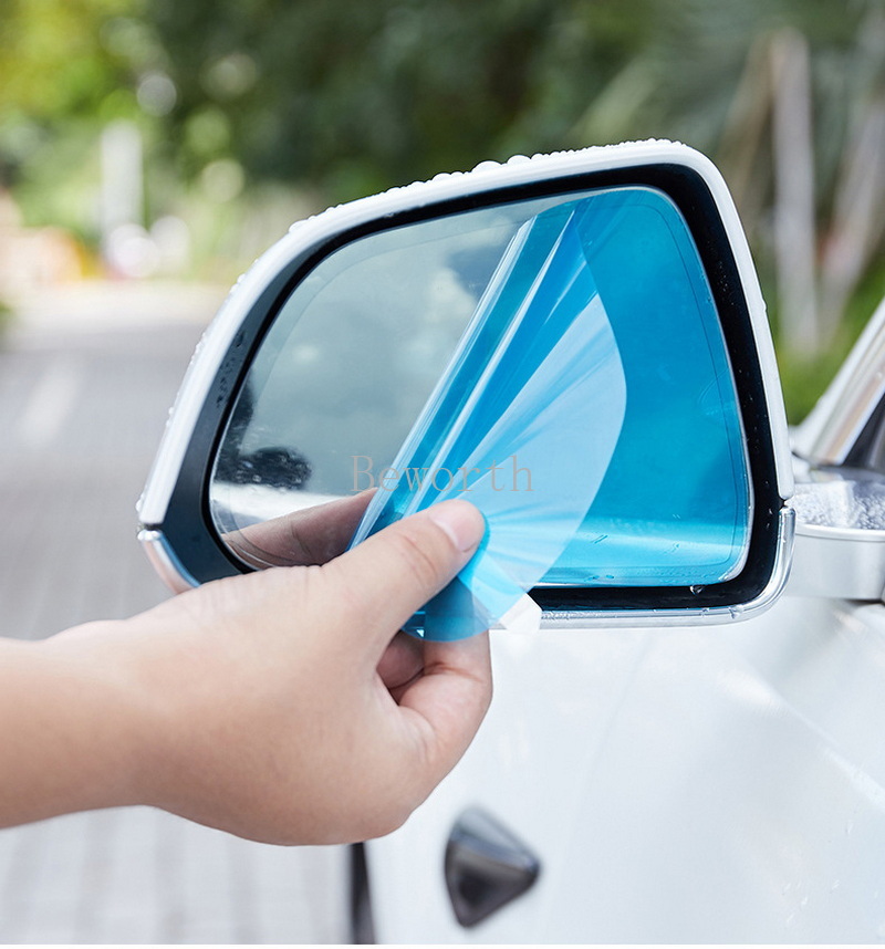 2 個バックミラー防雨フィルムテスラモデル 3 Y 2023 - Anti Glare Car Rearview Mirror Film のレビューと価格