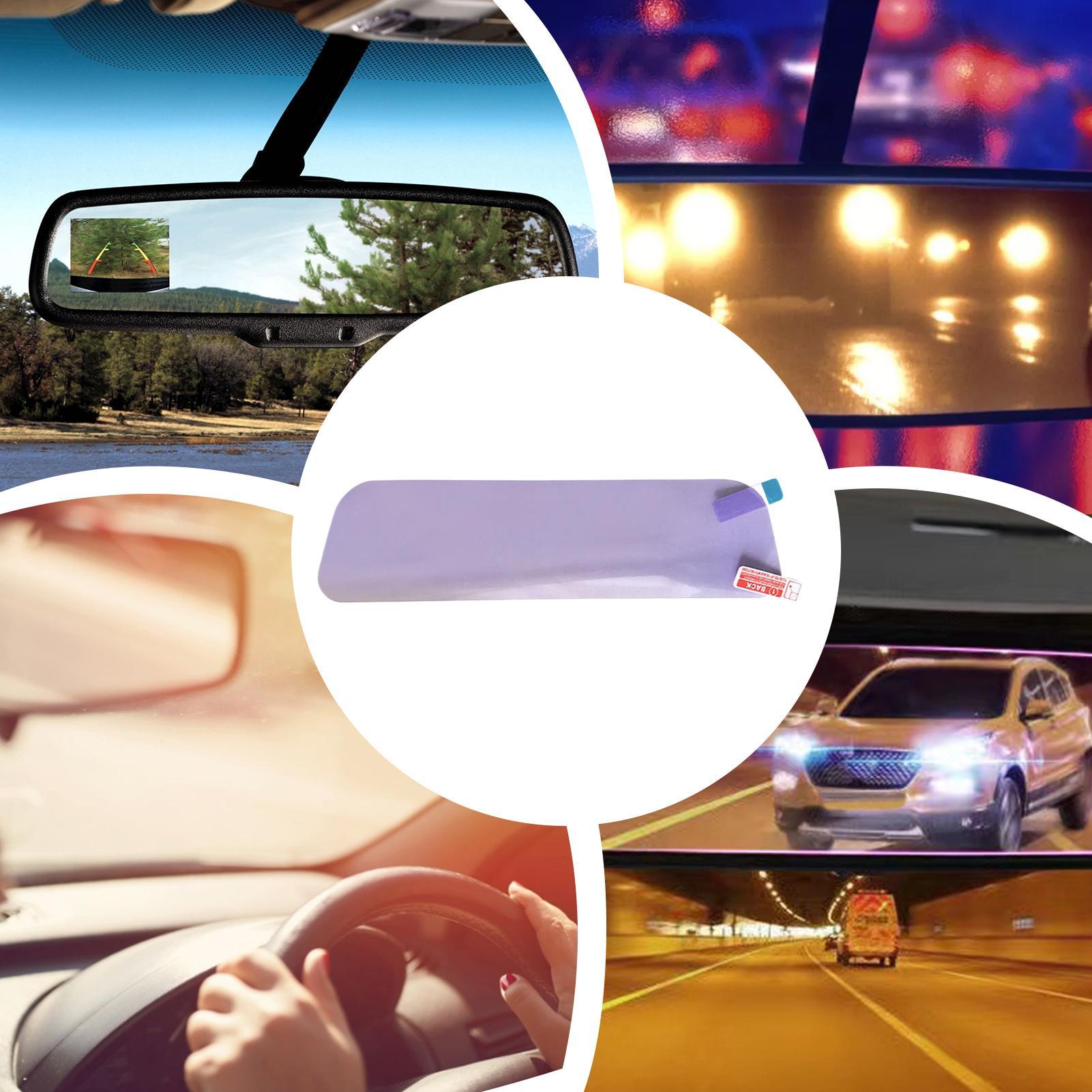 アンチグレア車内ミラーステッカーフィルムバックミラー防曇フィ - Anti Glare Car Rearview Mirror Film のレビューと価格