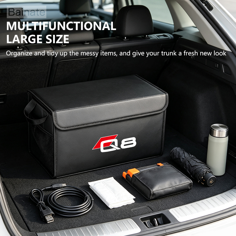 車のトランク収納ボックスアウディ Q8 GET 4mn;4m - Car Trunk Organizer Foldable Storage Box のレビューと価格